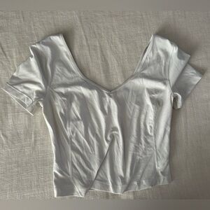 white lululemon align tee size 6